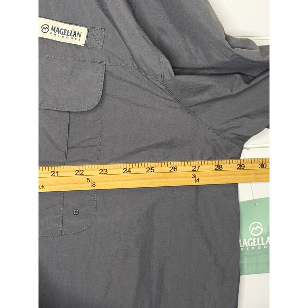 Magellan Outdoors Fish Gear Shirt Mens 3XL Gray Short Sleeve Fishing Relaxed Fit - Picture 4 of 6